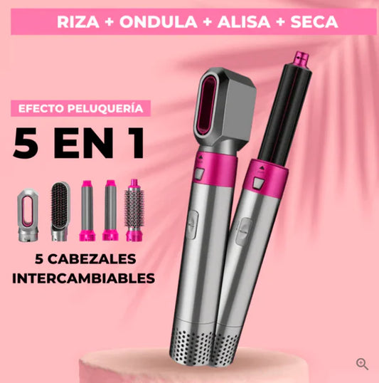5 en 1 Styler multifonction et sèche-cheveux professionnel Lisse + Ondulé